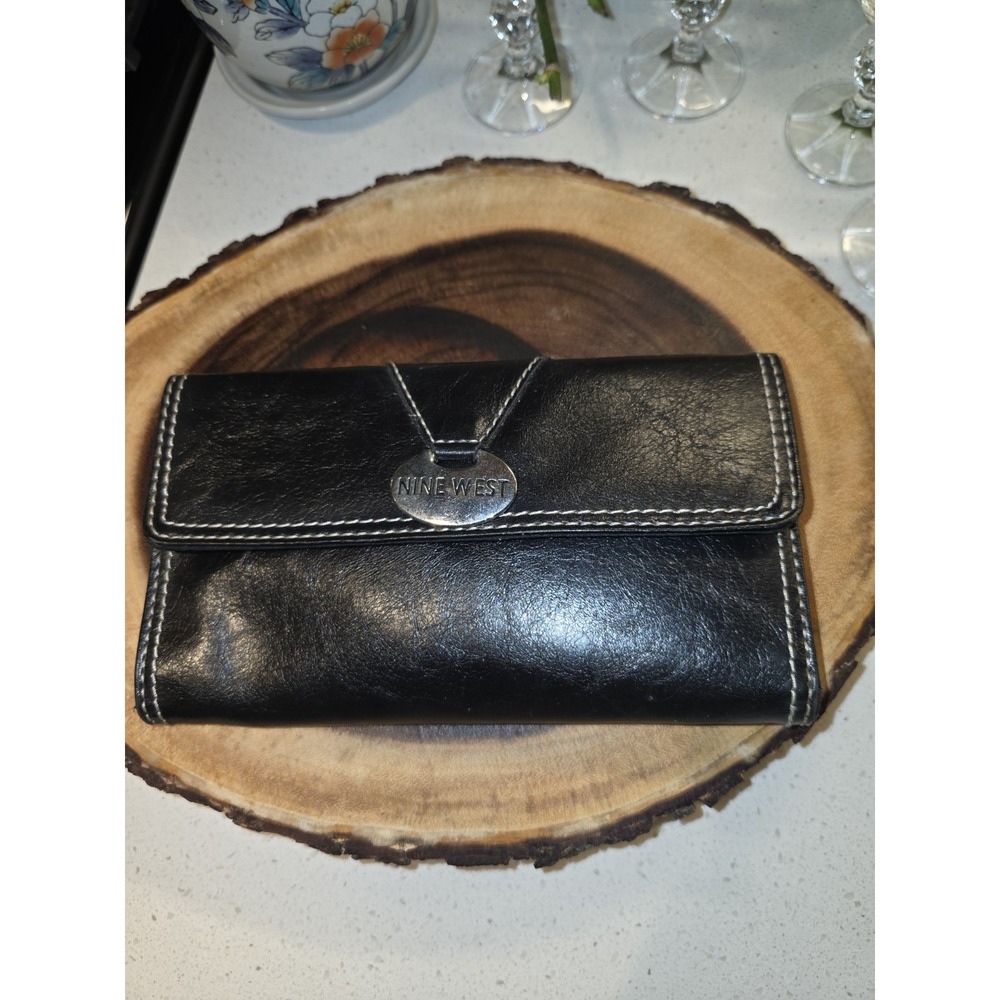 Vintage‎ 90s Nine West& Co by Nine West Long Trifold Wallet Checkbook Y2K - Picture 12 of 12